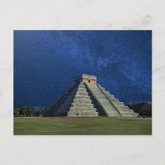 Chichen Itza, Mexiko, Pyramide Postkarte (Vorderseite)