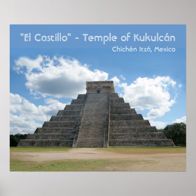 Chichén Itzá Pyramid Poster (Vorne)