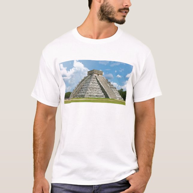 Chichen Itza Pyramide EL Castillo von Kukulcan T-Shirt (Vorderseite)