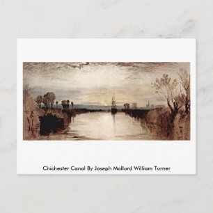 Chichester Canal von Joseph Mallord William Turner Postkarte