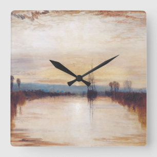 Chichester-Kanal von Joseph William Turner Quadratische Wanduhr