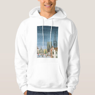 Chichester-Kathedrale eine Schnee-Szene Hoodie