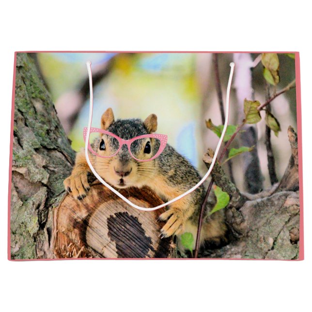 Chichhörnchen Große Geschenktüte (Vorderseite)