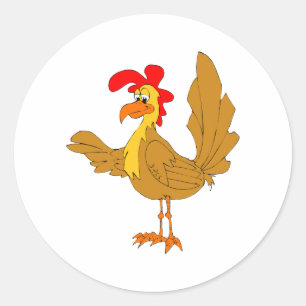 ChiChi Chicken Runder Aufkleber