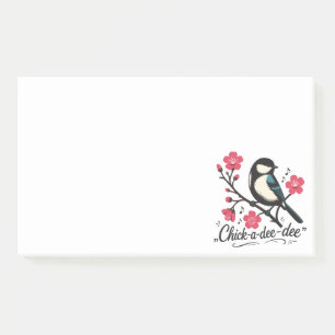 Chick-a-dee-dee-dee Meisen-Vogelruf Post-it Klebezettel