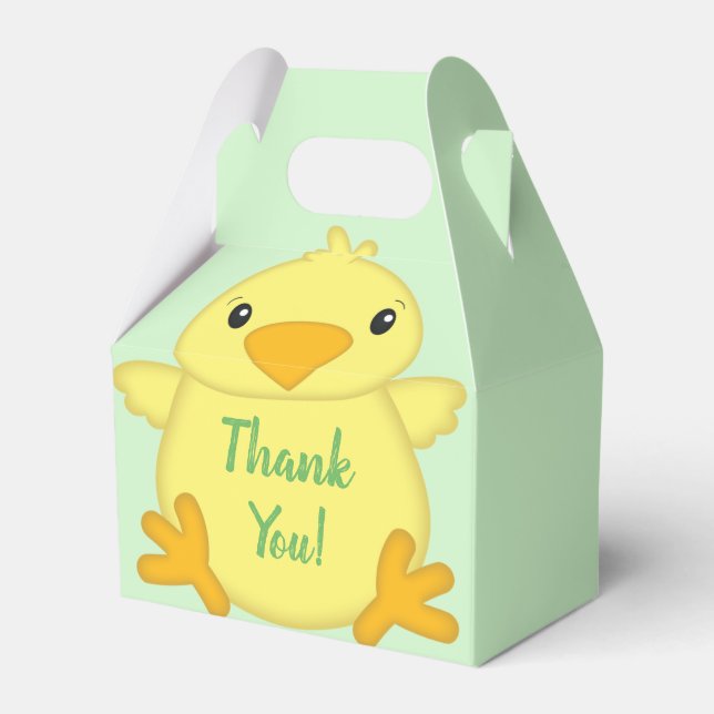 Chick Baby Dusche Green Geschenkschachtel (Vorderseite)