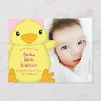 Chick Baby Dusche Pink