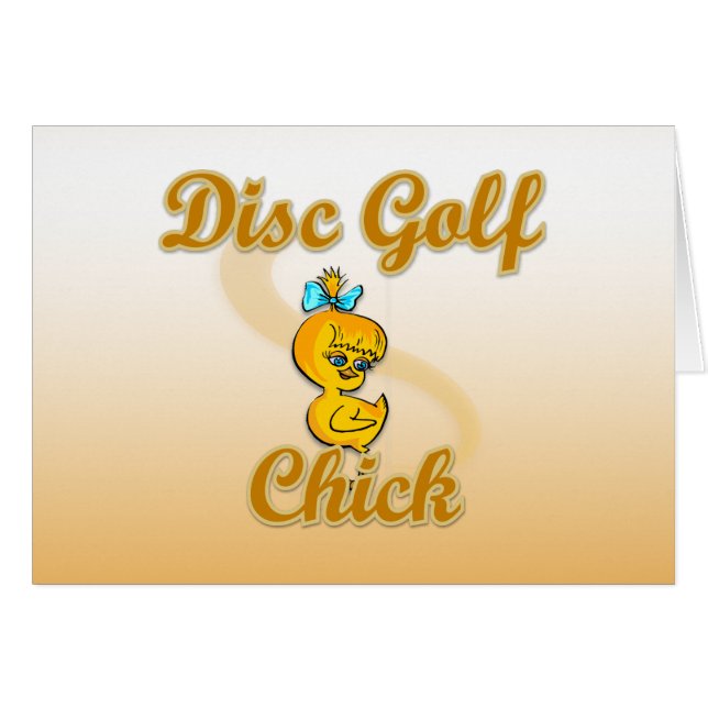 Chick de golf sur disque (Devant horizontal)