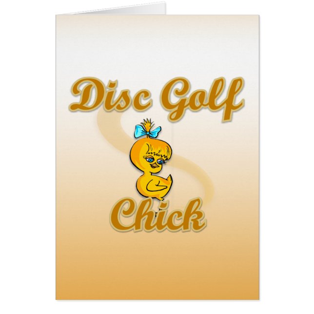 Chick de golf sur disque (Devant)