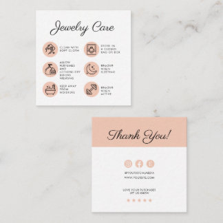 Chick Jewelry Care Instruktionen Business Vielen D Begleitkarte