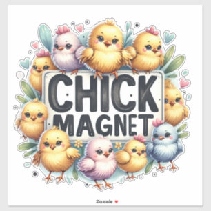 Chick Magnet - Niedliche Baby Chicks Aufkleber