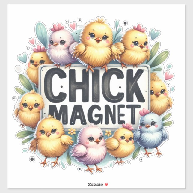 Chick Magnet - Niedliche Baby Chicks Aufkleber (Blatt)