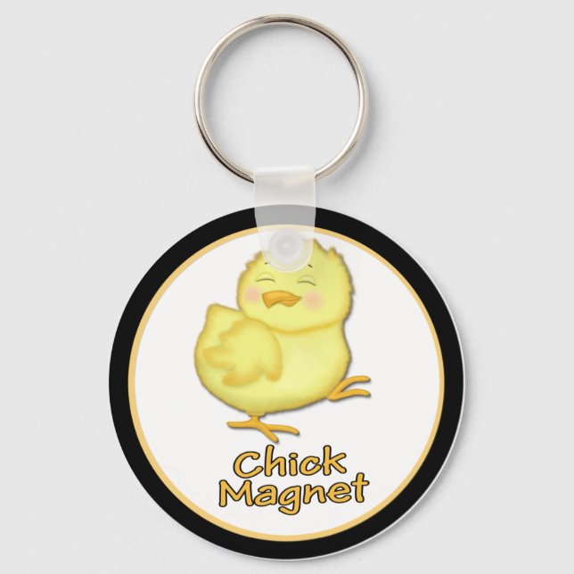 Chick Magnet Schlüsselanhänger (Vorderseite)