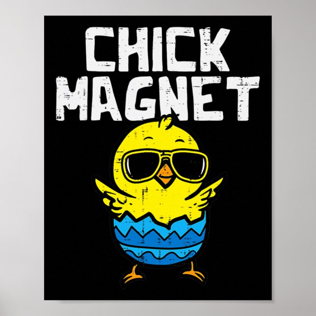 Chick Magnet Sonnenbrille Ei Niedlich Osterjunge K Poster (Vorne)