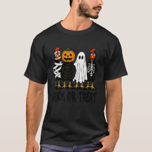 Chick Or Treat Grusel-Huhn Halloween-Kostüm Fa T-Shirt