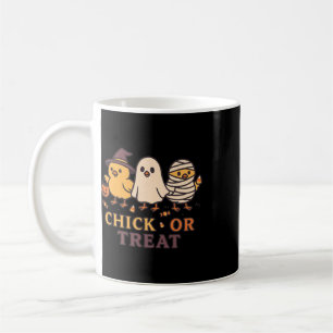 Chick Or Treat Gruseliger Geist Hexe Mumie Huhn Co Kaffeetasse