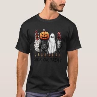 Chick Or Treat Halloween-Kürbis-Geist Gruselig Lus T-Shirt
