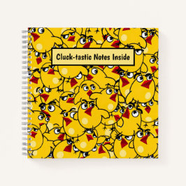 Chick Pattern Personalisiert Notizbuch