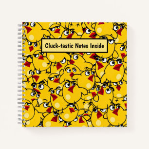Chick Pattern Personalisiert Notizbuch