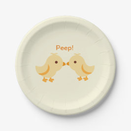 Chick Peep Yellow Boy oder Girl Baby Dusche Pappteller