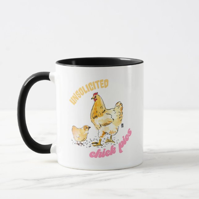 Chick Pics non sollicité Buff Chicken Mug (Gauche)