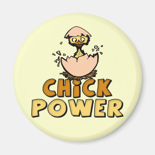Chick Power T - Shirt und Geschenke für sie Magnet