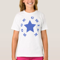 CHICK ROCK | Chemise T-shirt Marine Blue Star Girl