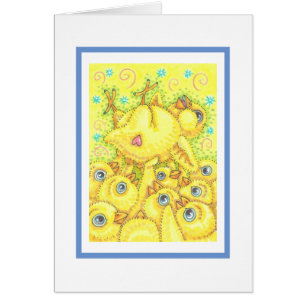 CHICK ROCKER, SPRING MOSH PIT NOTE GREETING CARD