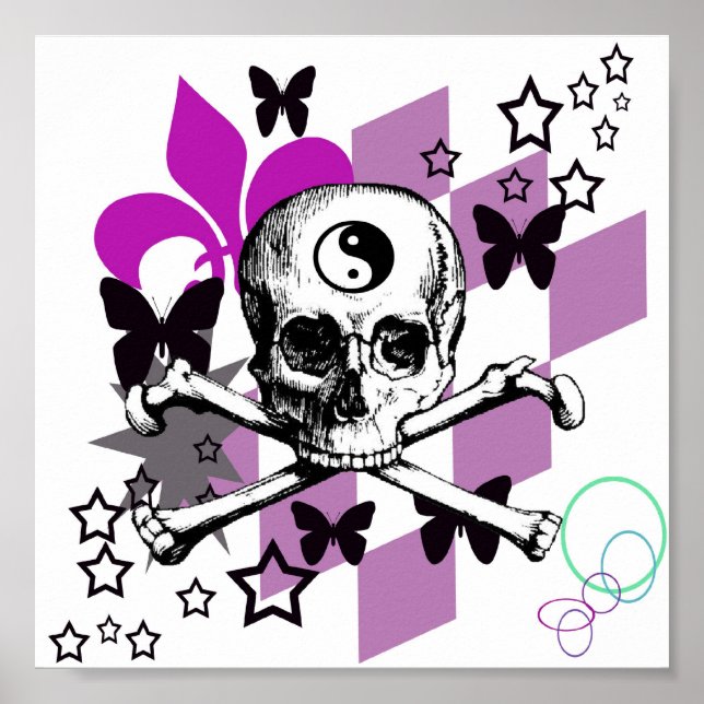 Chick Skull Poster (Vorne)