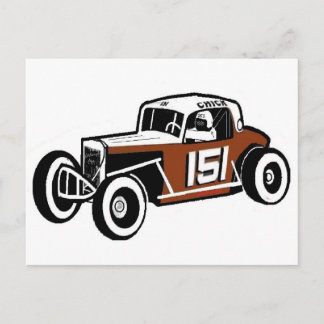 Chick Stockwell Old Time Race Car Racearena Postkarte