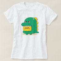 Chick Wearing Dinosaur T-Shirt Anzug