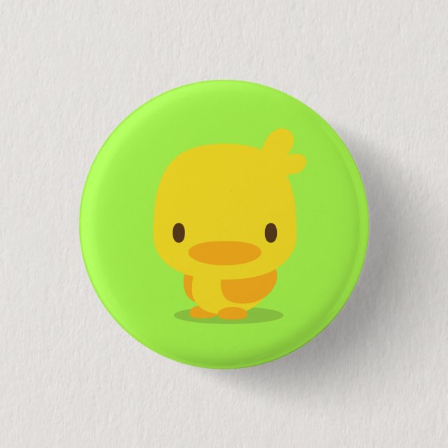 chick : yellow green : pins button (Vorderseite)
