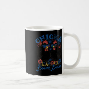 Chicka Boom Boom Patriotic Hühnchen 4. Juli USA Kaffeetasse