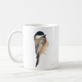 Chickadee Aquarelle Art Café Mug