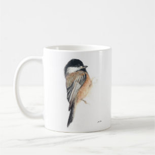 Chickadee Aquarelle Art Café Mug