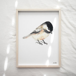 Chickadee Art Print Poster
