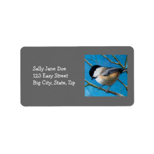 CHICKADEE AU PASTEL : ÉTIQUETTES DE ADRESSE