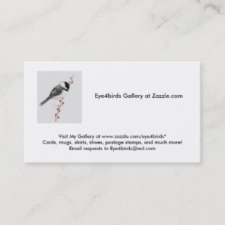 Chickadee, besuchen meine Galerie bei Visitenkarte