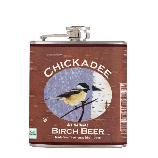 Chickadee Birch Beer Flachmann (Vorderseite)