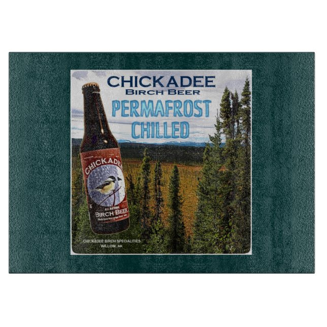 Chickadee Birch Beer Schneidebrett (Vorderseite)