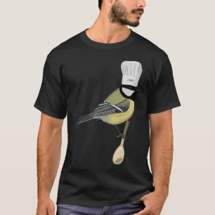 Chickadee Bird Kitchen Koch Hat Cooking Biologe T-Shirt