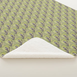 Chickadee Bird mit schwarzer Kappe - Acrylmalerei. Sherpadecke