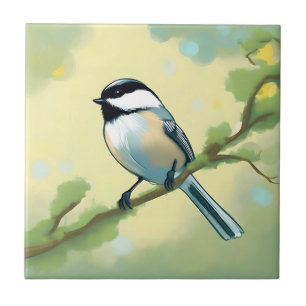 Chickadee Bird Nature Fliese