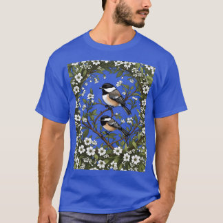 Chickadee Bird und Massachusetts Mayfl T-Shirt