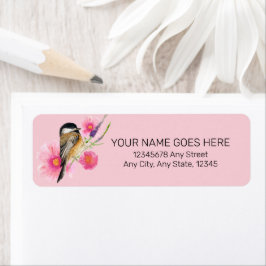 Chickadee Black Capped Art Label