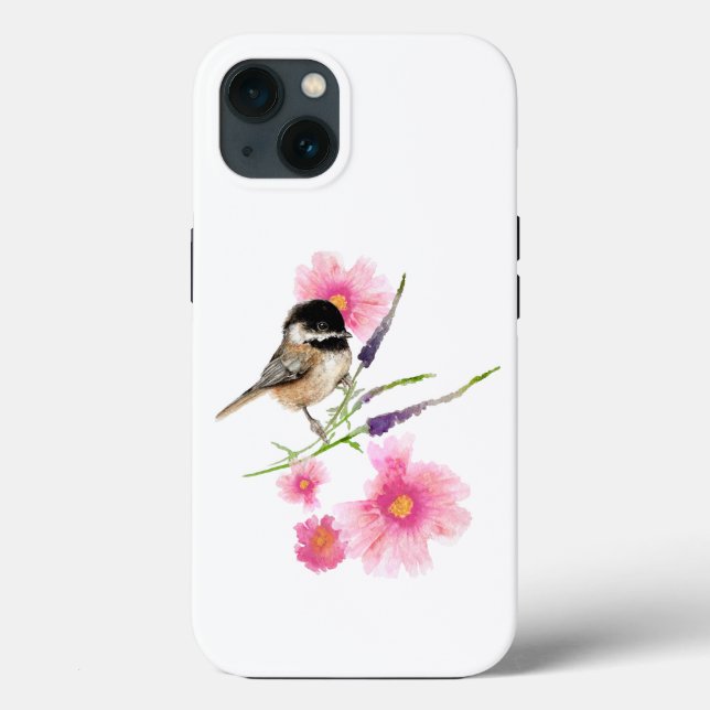 Chickadee Black Capped Bird Art Case-Mate iPhone Hülle (Rückseite)