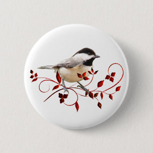Chickadee Button