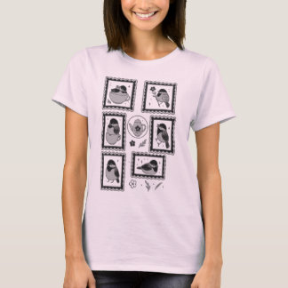 Chickadee Cottagecore Bird T-Shirt für Frauen