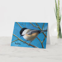 CHICKADEE DANKE IHNEN KARTE