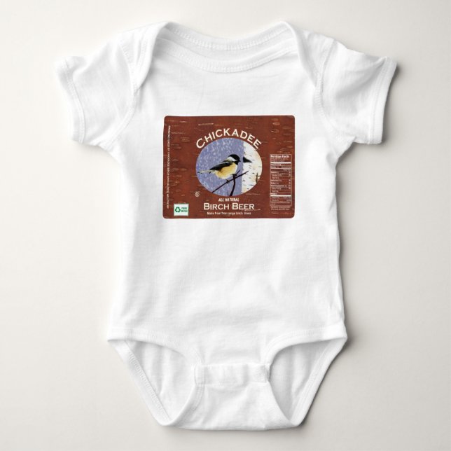 Chickadee-dee-dee Baby Strampler (Vorderseite)